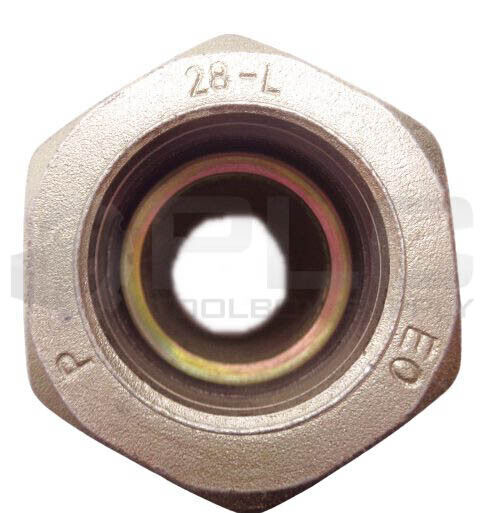 NEW EO/PARKER HYDRAULIC THREADED COUPLING, 1-1/8″ID, 1-1/8″ID, 28-L NUT