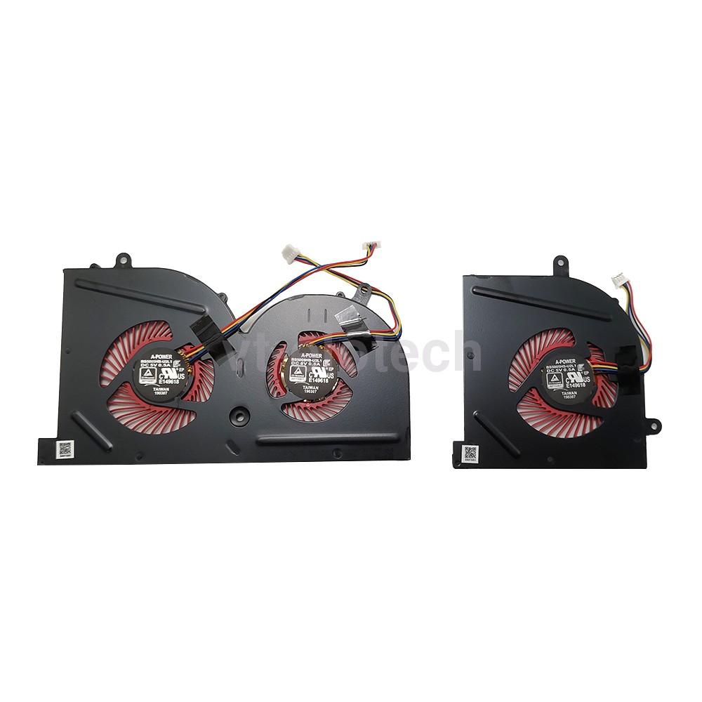 CPU+GPU Cooling Fan For MSI GS63 GS63VR GS73 GS73VR MS-16K2 BS5005HS-U2F1 U2L1