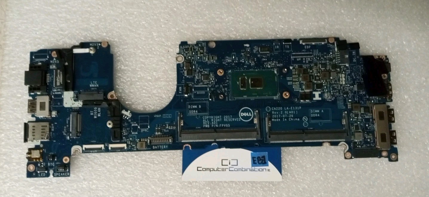 Genuine 0CXWHP 0F48ND Motherboards Dell Latitude 7480 i7-7600u@2.80GHz LA-E131P