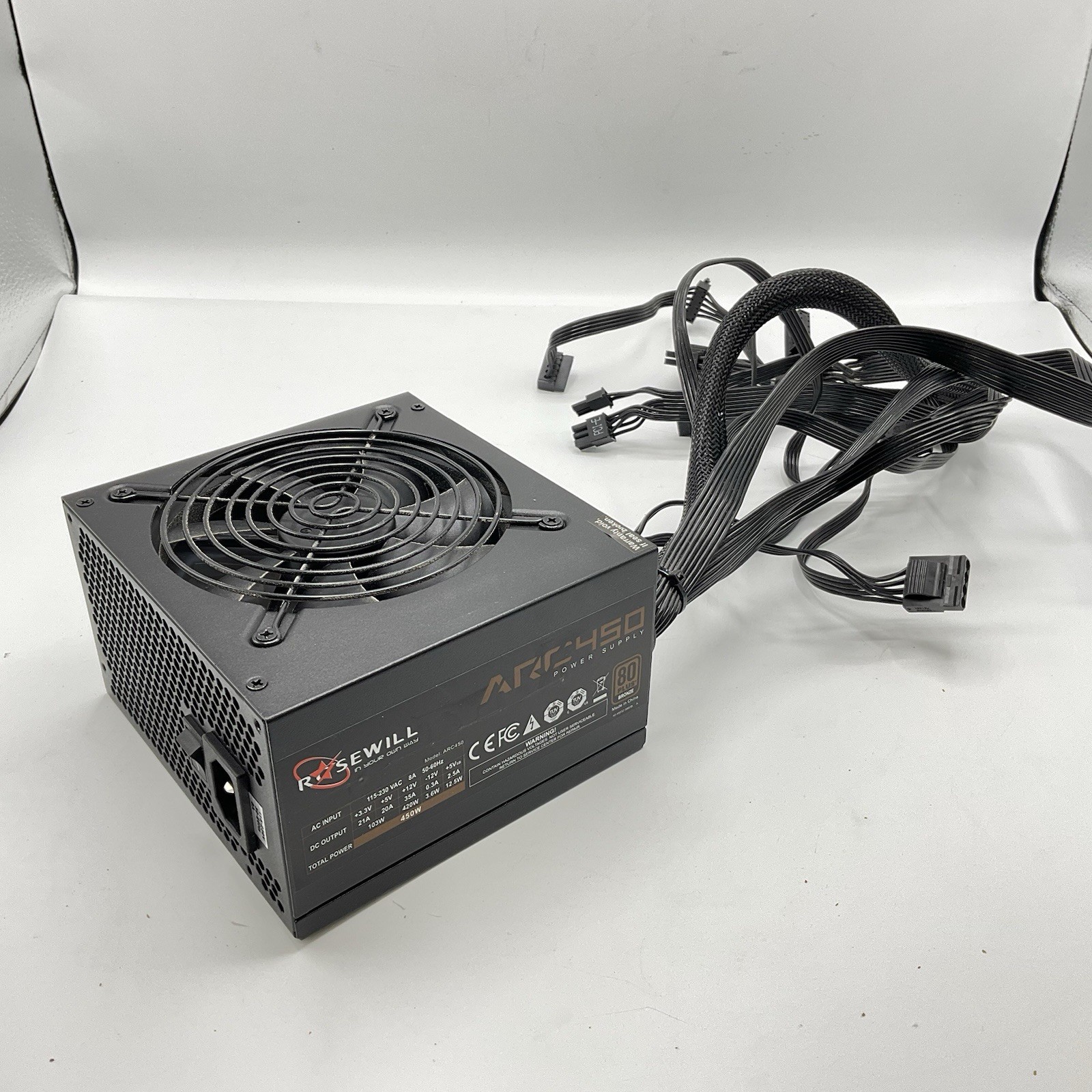 Rosewill ARC 450 80 Plus Bronze 450W Desktop Power Supply