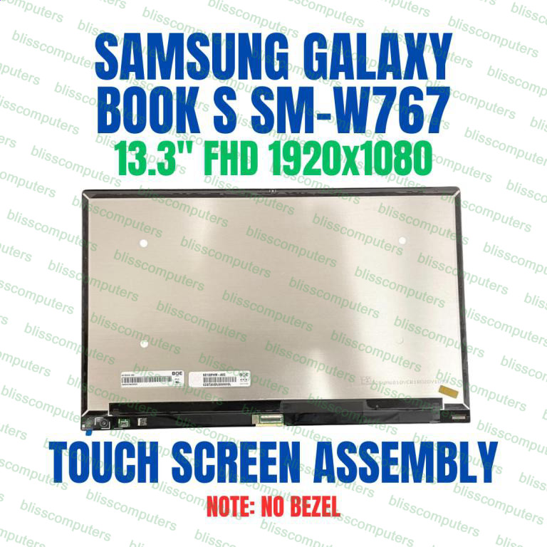 13.3″ FHD LCD Screen Touch Samsung Galaxy Book S NP767XCM-K01US SM-W767