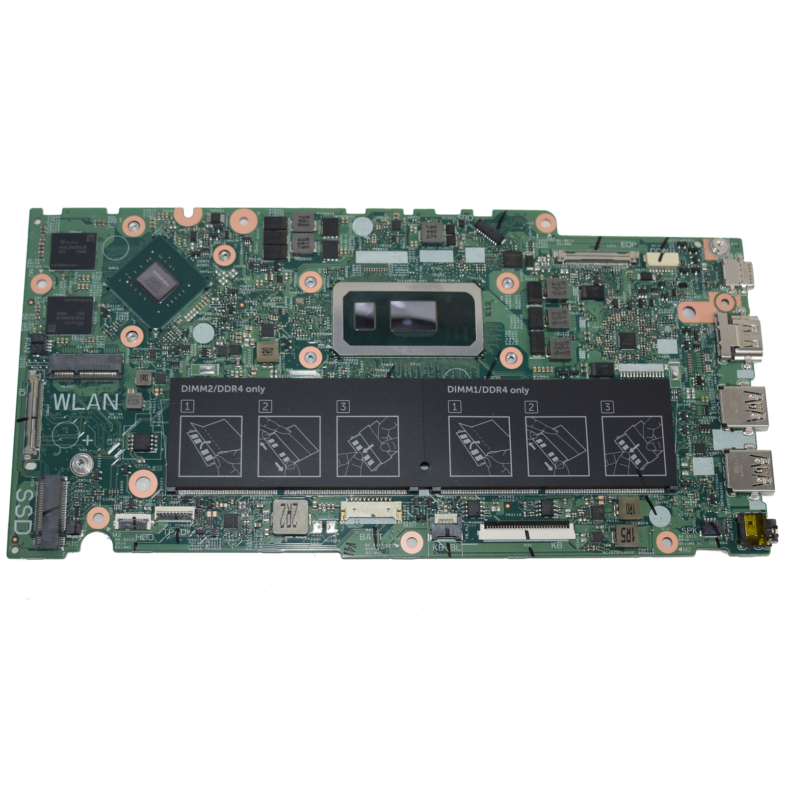 Dell Inspiron 14 5482 2-in-1 Motherboard i7-8565U Quad-Core Nvidia 940MX X191P