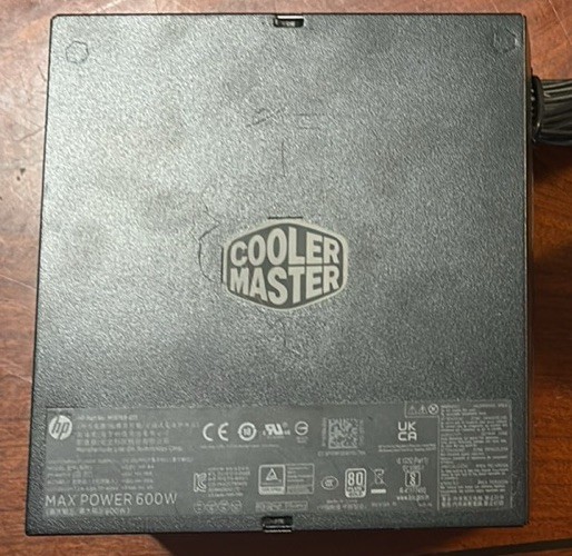 Cooler Master 600W 80 Plus Gold Power Supply Non-Modular