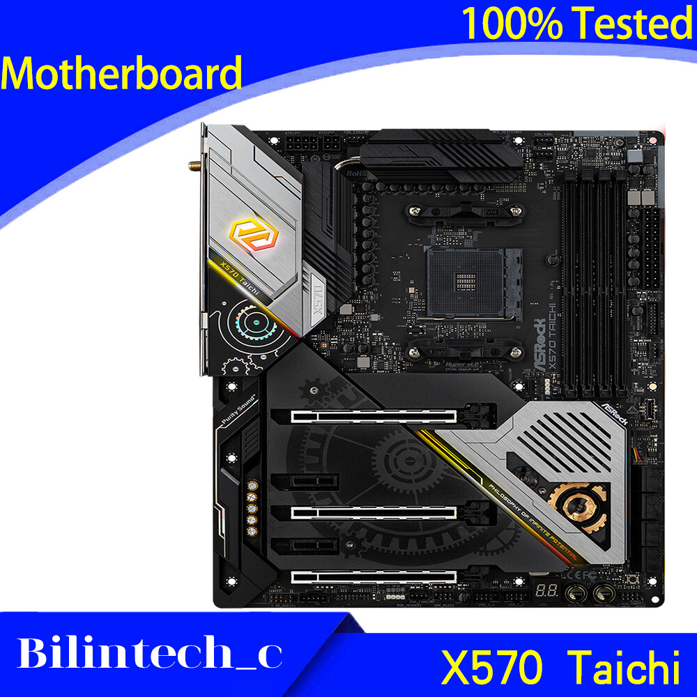 FOR ASRock X570 Taichi Motherboard Supports 3950X 3900XT 3800X DDR4 128GB AMD