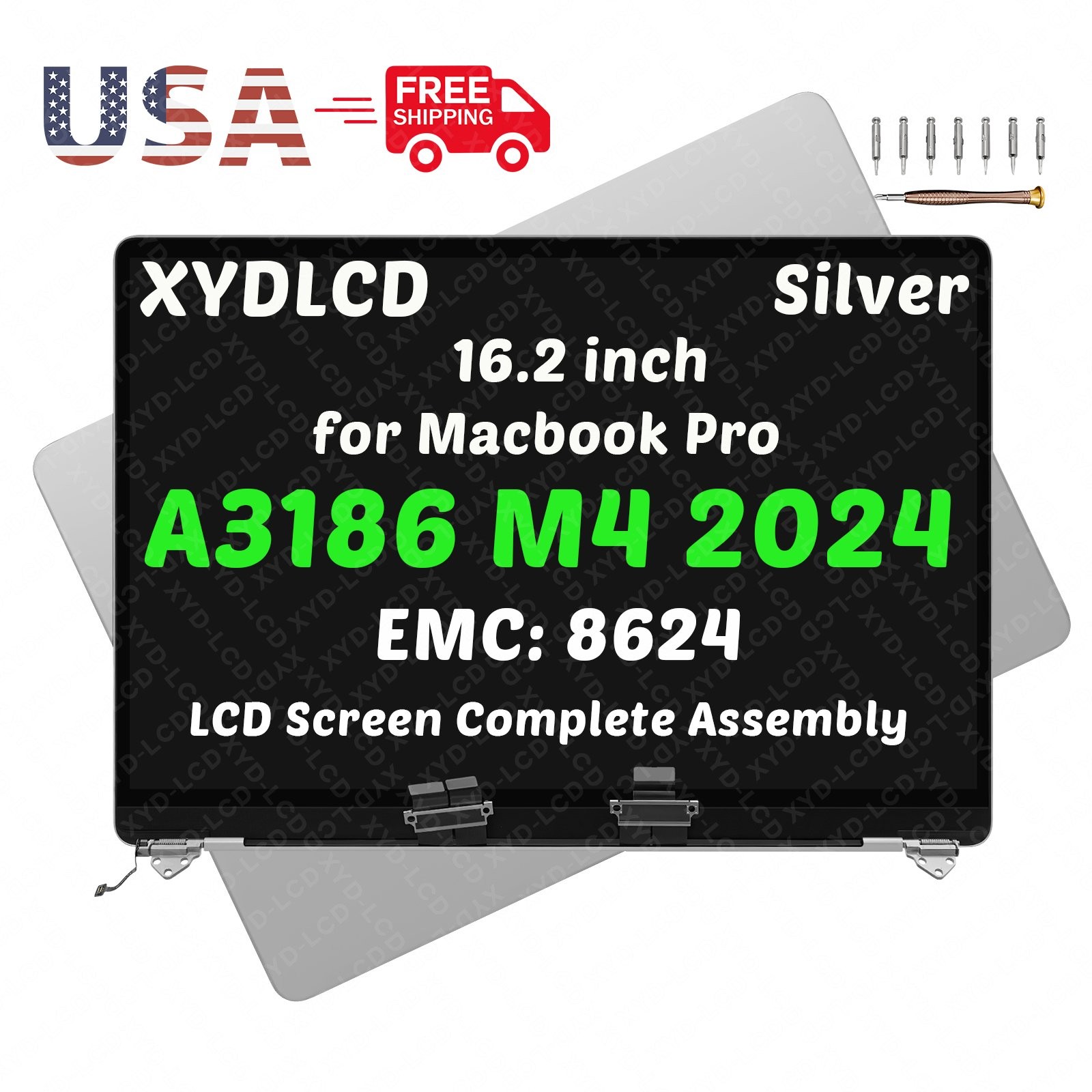 for Macbook Pro A3403 A3186 Retina EMC 8895 EMC 8624 LCD Screen Replacement A+++