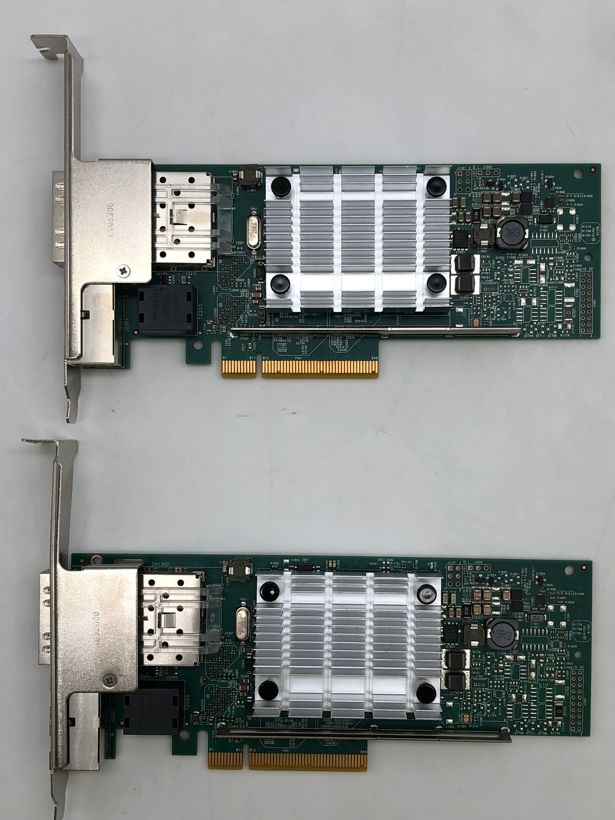 LOT OF 2 Broadcom (IBM) BCM957800A0006i 2x SFP, 2x RJ-45 Ethernet Cards 00E2719