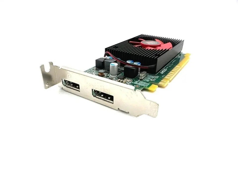 2GB DDR5 DUAL HDMI Video Card BUNDLE 2 DP to HDMI adapters. Dell HP low profile