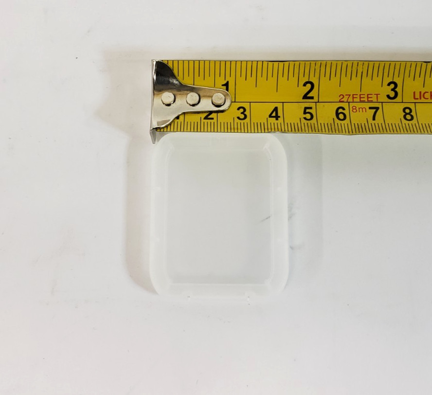 Lot of 80 Used 5cm x 4cm Clear Plastic Cases