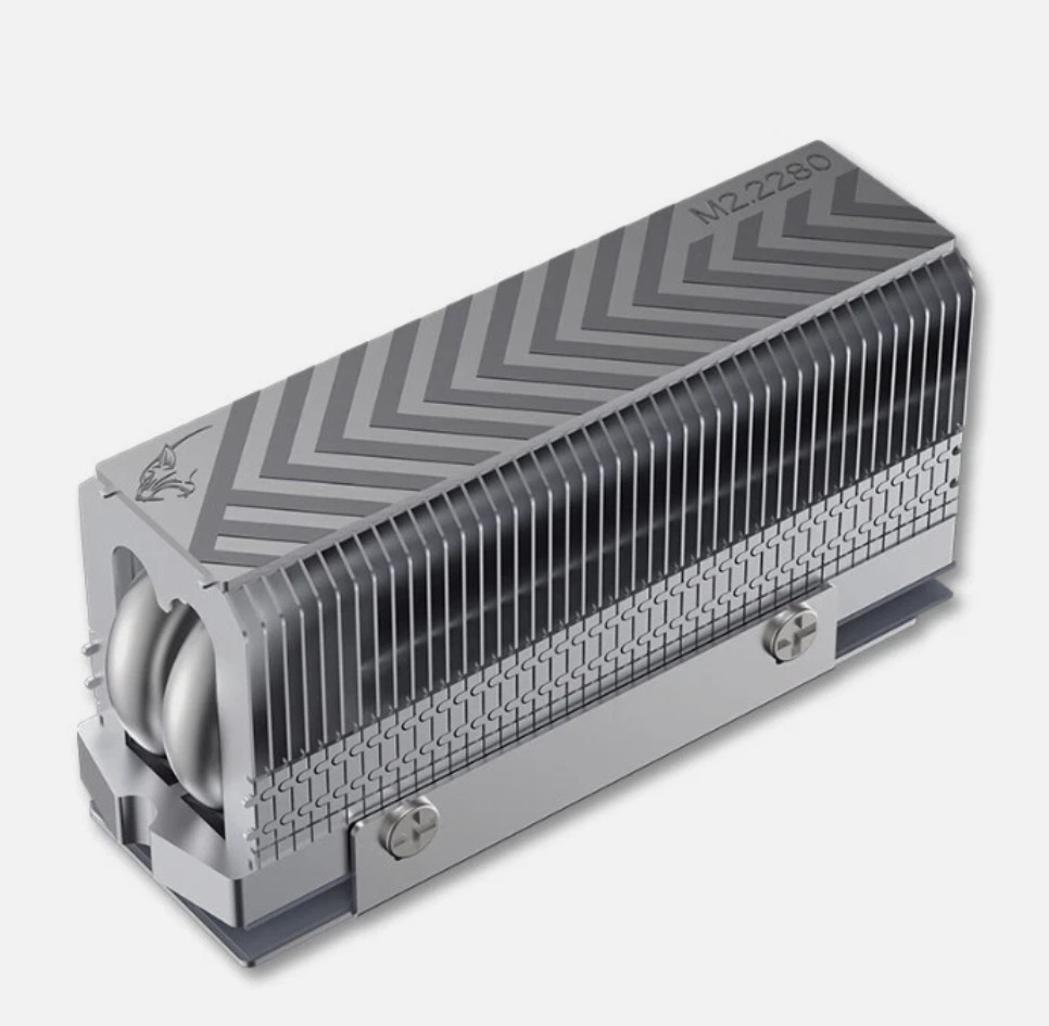 COOLLEO CL-SSD V2 HR-10 M.2 SSD NVMe Heatsink Heat Pipes Thermal Pad