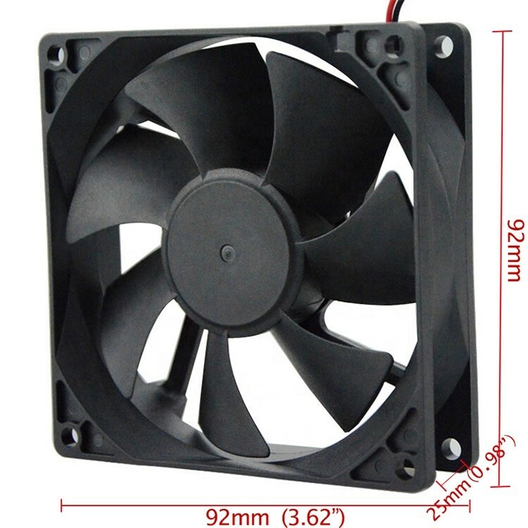 high performance 92mm brushless exhaust 12V  dc waterproof cooling fans 