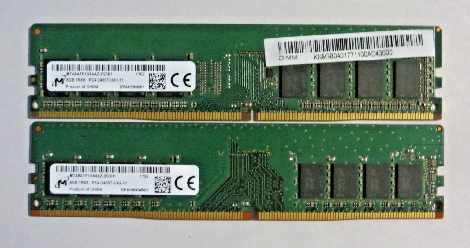 16GB Kit 2x8GB DDR4 2400MHz PC4-19200 Desktop RAM Memory Dual Pair