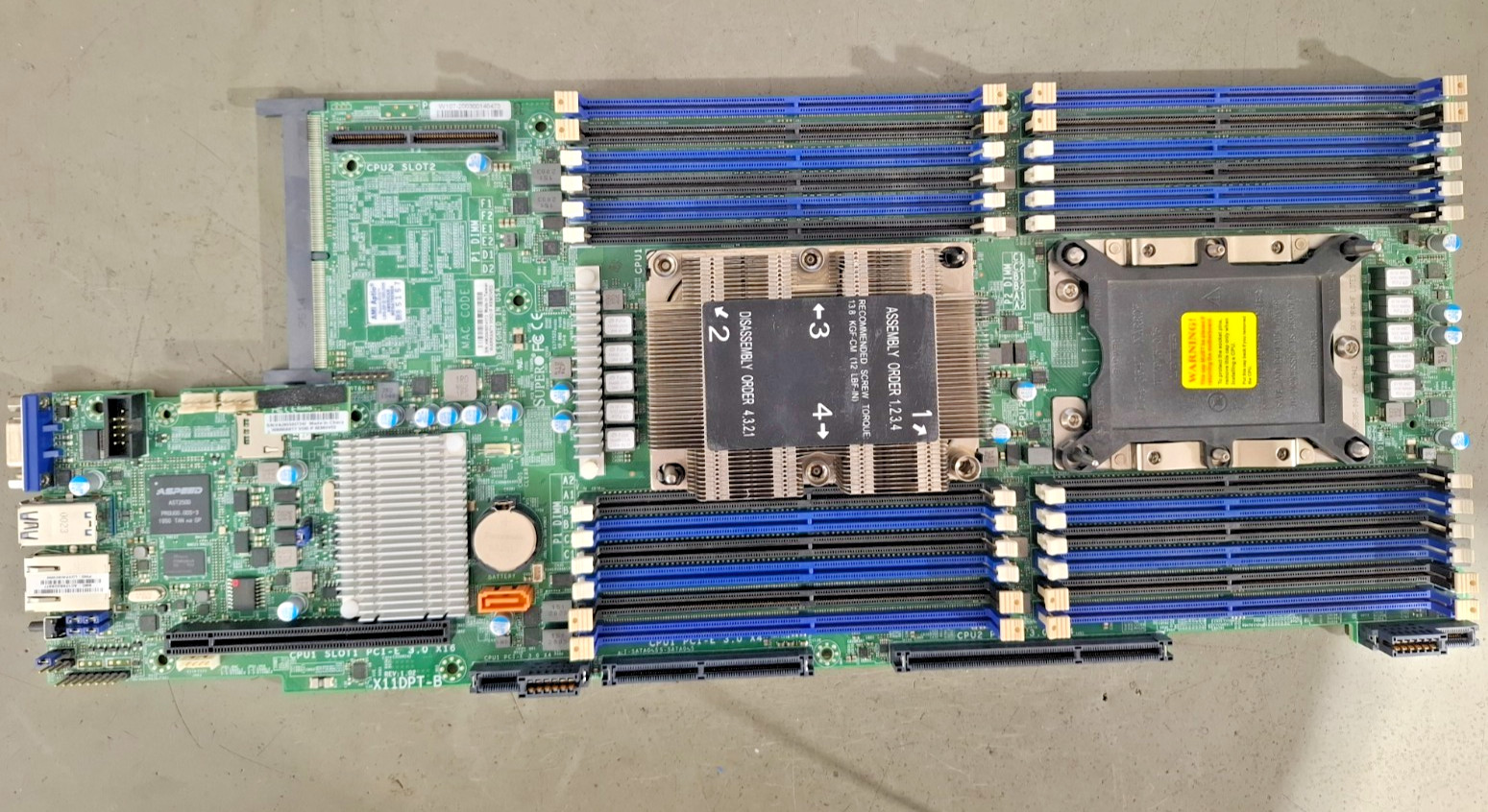 X11DPT-B SUPERMICRO MAINBOARD Server Motherboard +CPU XEON SILVER SRFBL 2.20GHz