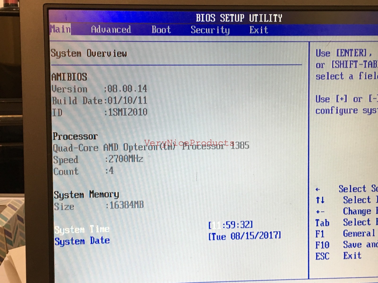 Supermicro H8SMI-2 Rev 2.01 ATX motherboard w/AMD Opteron 1385 2.7GHz 16GB DDR2
