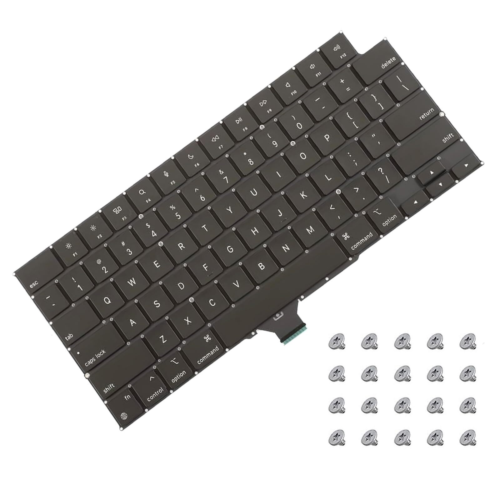New US Keyboard with Flex Cable + Screw Kit EMC 3650 3651 Replacement for Mac…