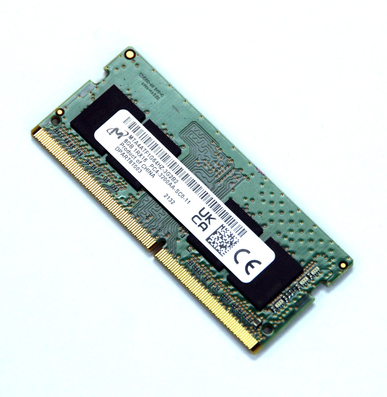 Micron 8GB DDR4 SO-DIMM PC4-3200AA 260-Pin RAM MTA4ATF1G64HZ-3G2E2
