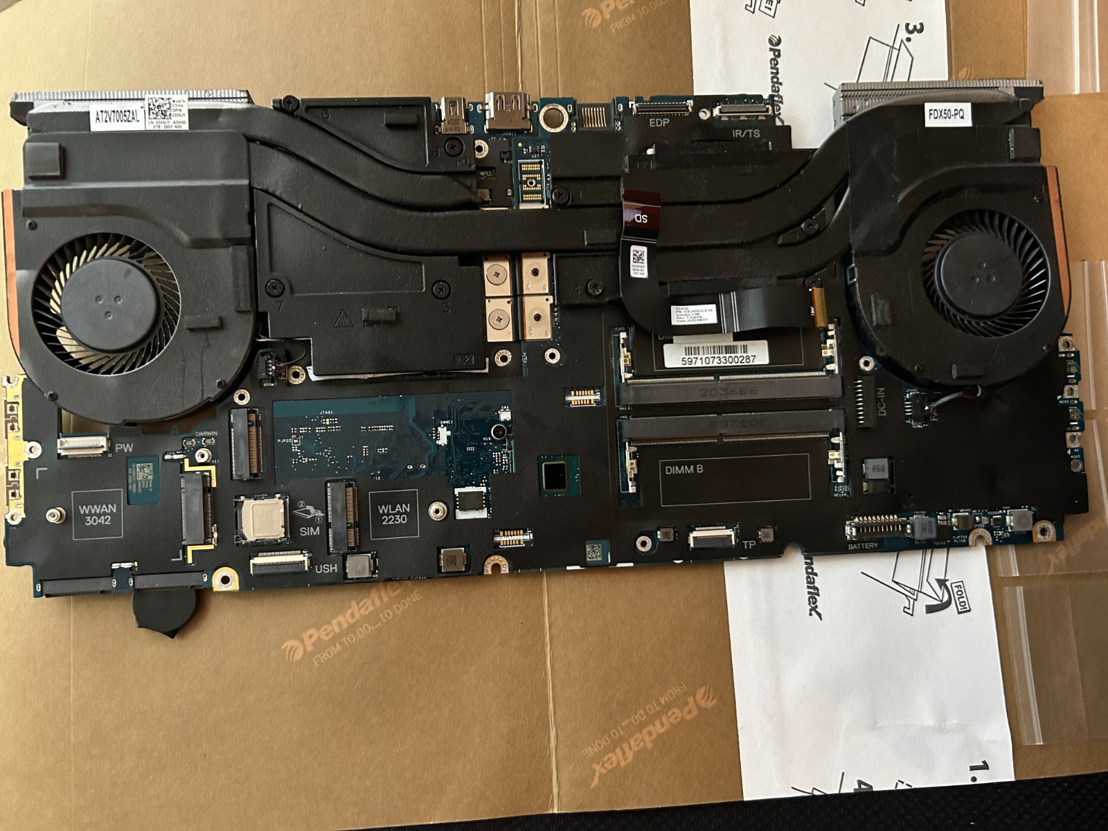 Dell Motherboard for Precision 7550 i7-10850H@2.7Ghz LAPTOP