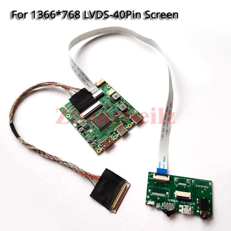 For LP140WH4-TLN1/TLP1 USB-C Mini HDMI 40 Pin LVDS 1366×768 Controller Board Kit
