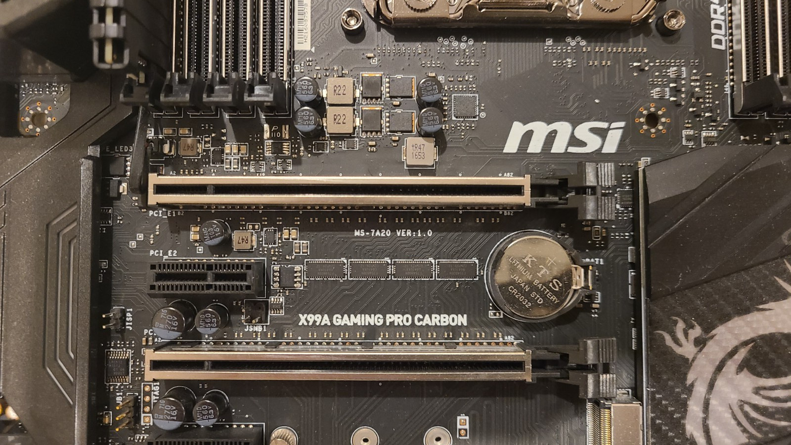 MSI X99A GAMING PRO CARBON motherboard LGA2011-V3 DDR4 128G ATX *TESTED WORKING*