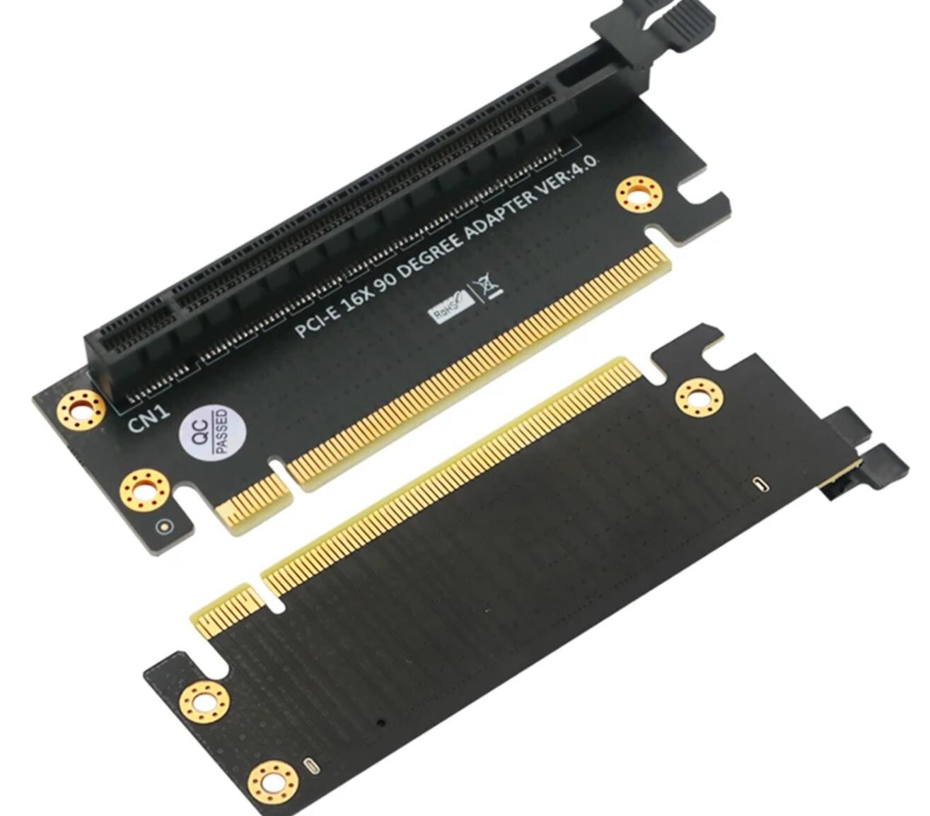PCI-E x16 Ver4.0 Right-angle 90degree Card PCIE 4.0 Riser adapter (Height-4cm)