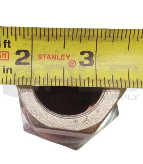 NEW EO/PARKER HYDRAULIC THREADED COUPLING, 1-1/8″ID, 1-1/8″ID, 28-L NUT