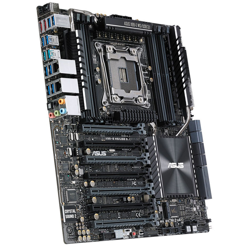LGA 2011-3 ASUS X99-E WS/USB 3.1 Motherboard DDR4 USB 3.1 M.2 On-Board Audio