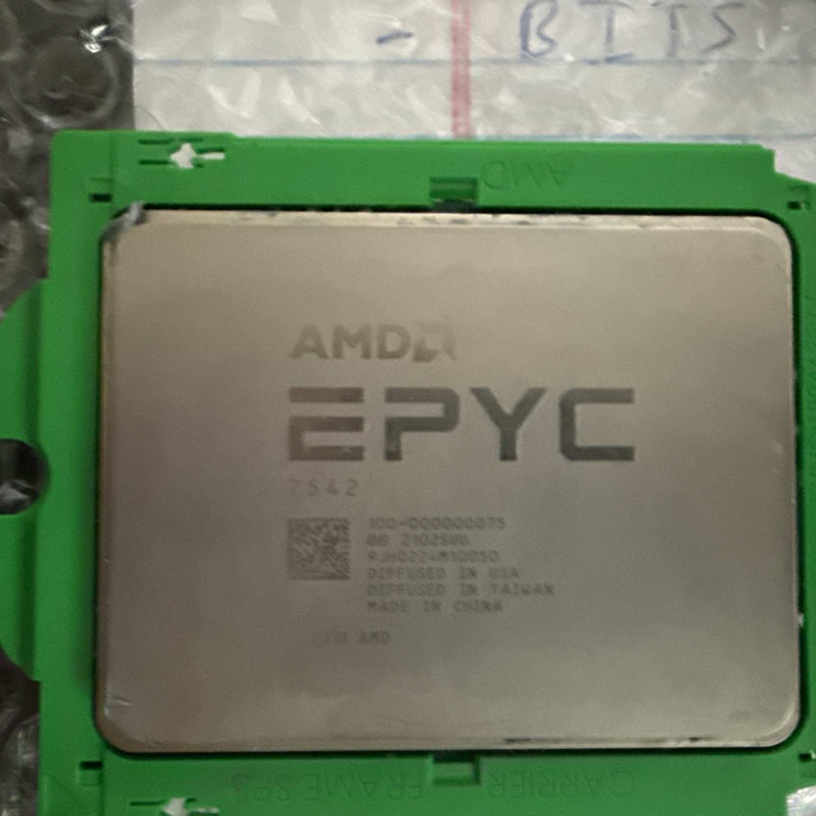 AMD EPYC 7542 cpu processor 29GHz up to 34GHz 32 core 225w G2U