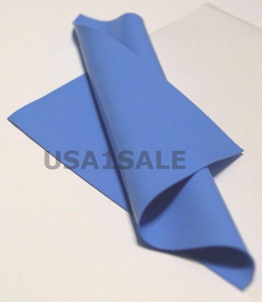 100x100x0.5mm Chip GPU Heatsink Silicone Compound Thermal Conductive Pad Blue