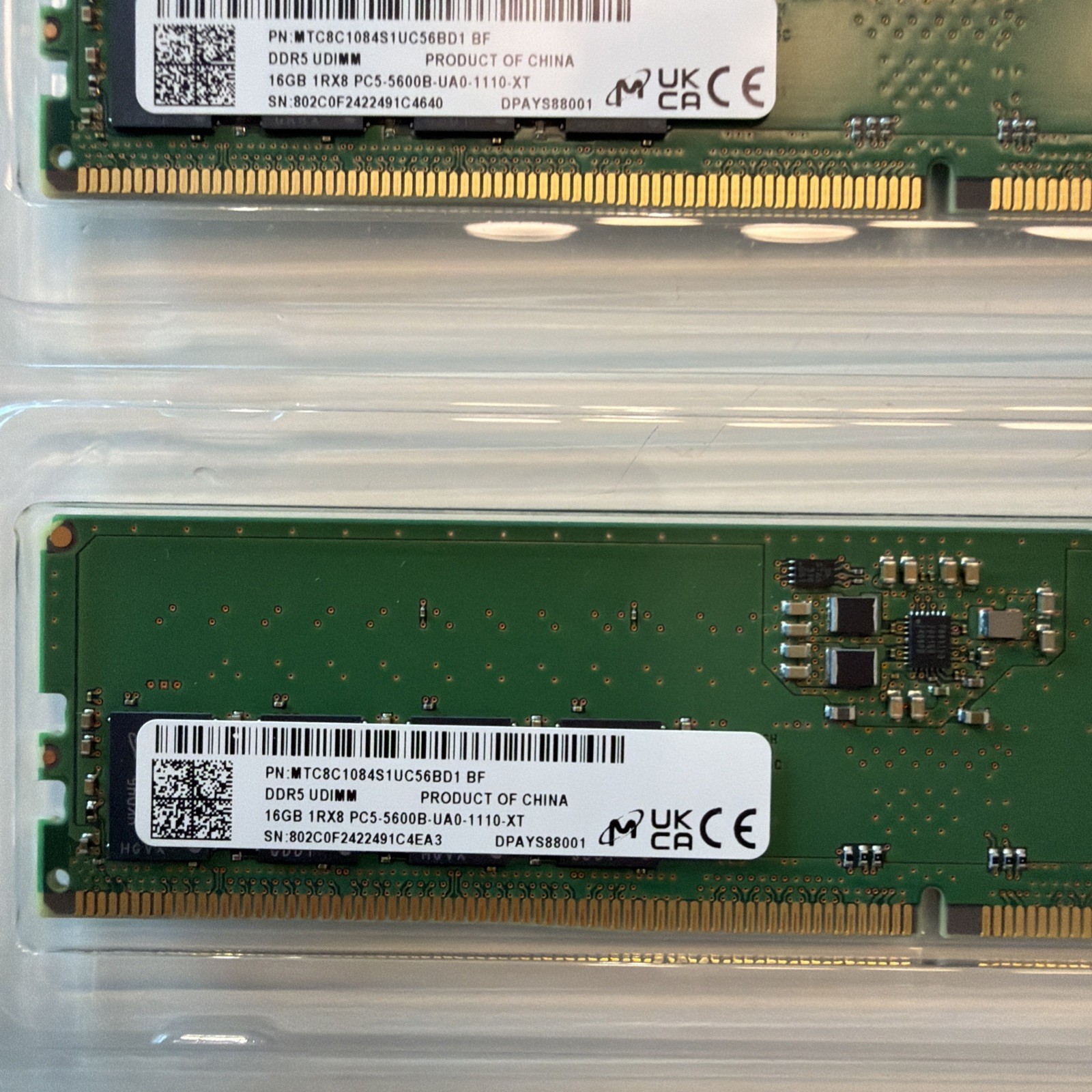 Micron Lenovo 32GB 2x16GB DDR5-5600 PC5-5600B UDIMM Desktop RAM Kit