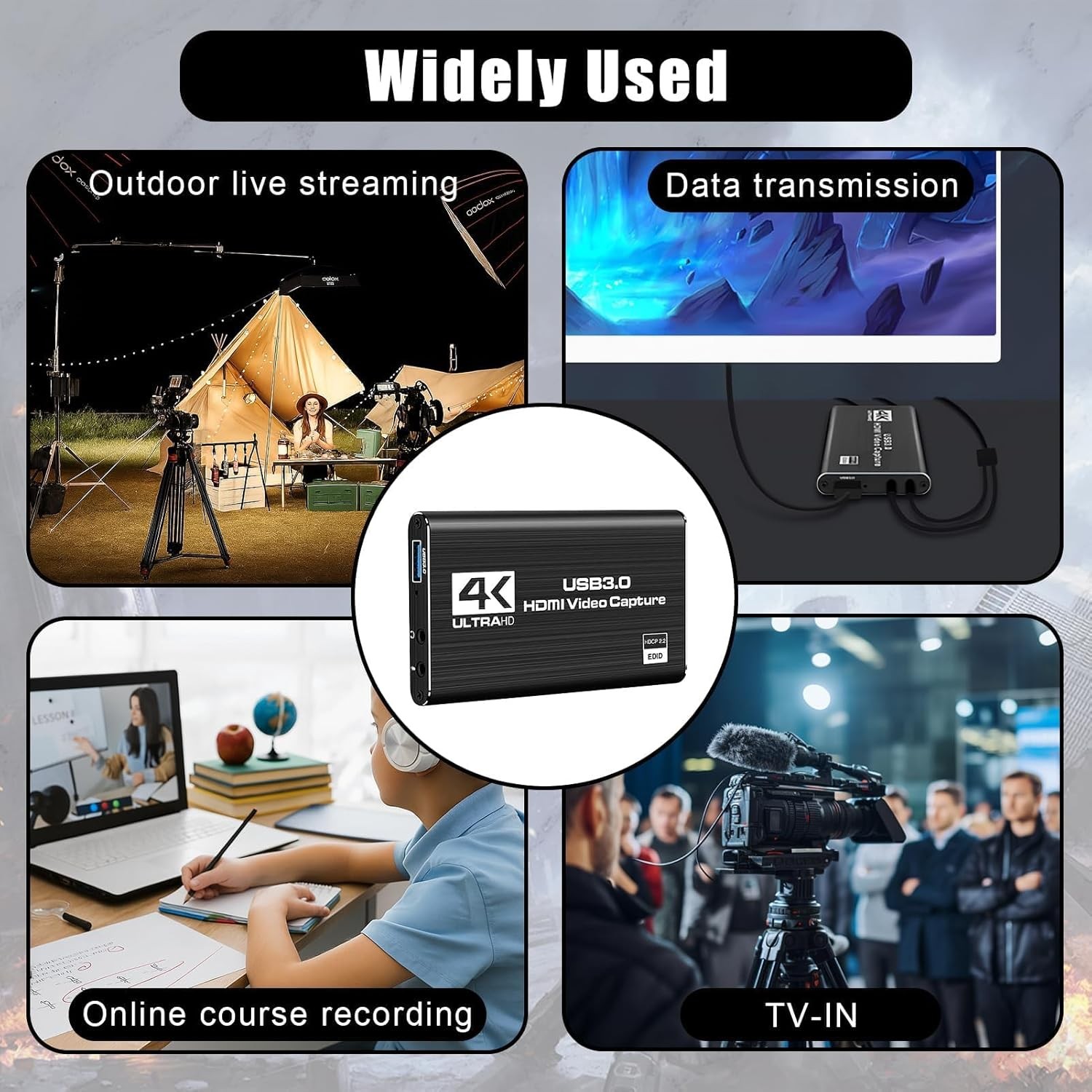 4K Audio Video Capture Card USB 3.0 HDMI Video Capture Device Full LOT Recording