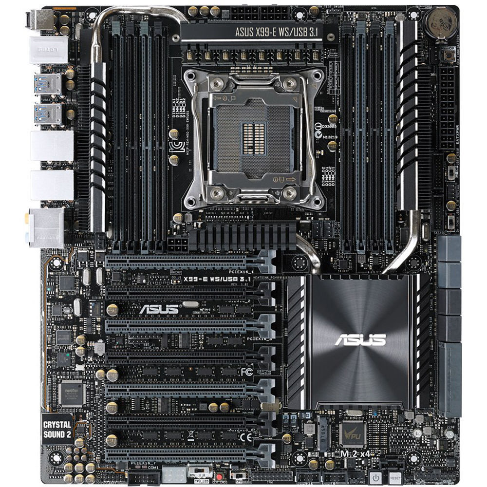 LGA 2011-3 ASUS X99-E WS/USB 3.1 Motherboard DDR4 USB 3.1 M.2 On-Board Audio