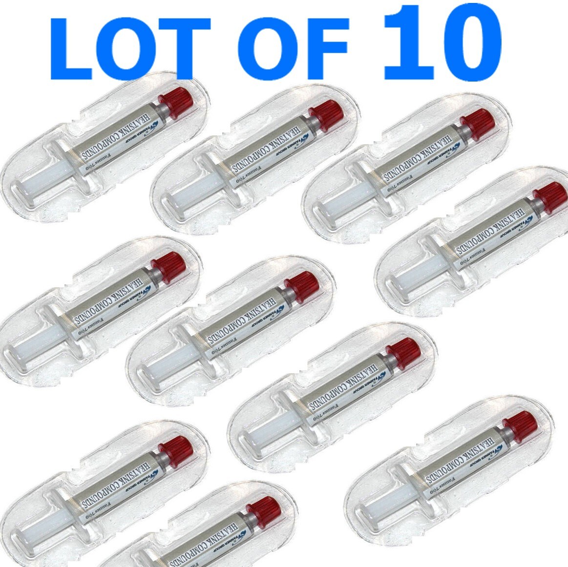 LOT 10 x STARS-700 SILVER Thermal Grease CPU GPU HeatSink Compound Paste Syringe