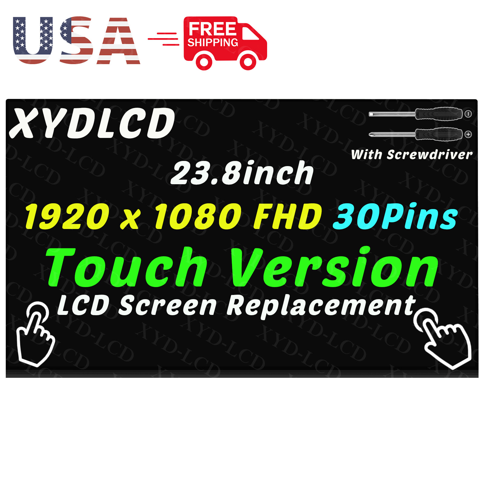 23.8″ for HP 24-CB1177NE 24-CB1180 All-in-One LCD Touch Screen Replacement 24″