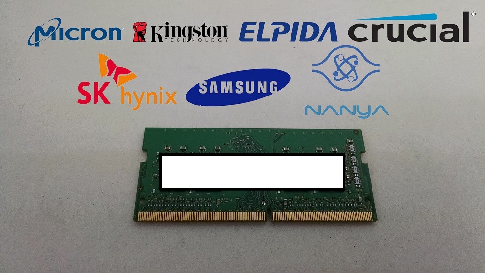 Lot of 10 Major Brand 8 GB PC4-19200 (DDR4-2400) 1Rx8 DDR4 Laptop RAM