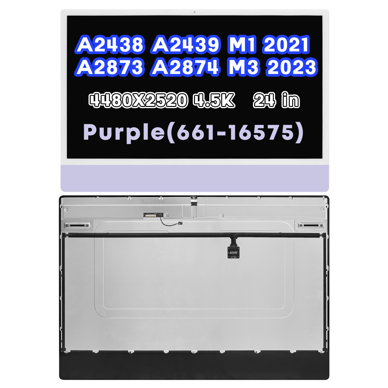 661-16575 for iMac A2438 2021 M1 EMC3663 LCD Screen Display Replacement Assembly