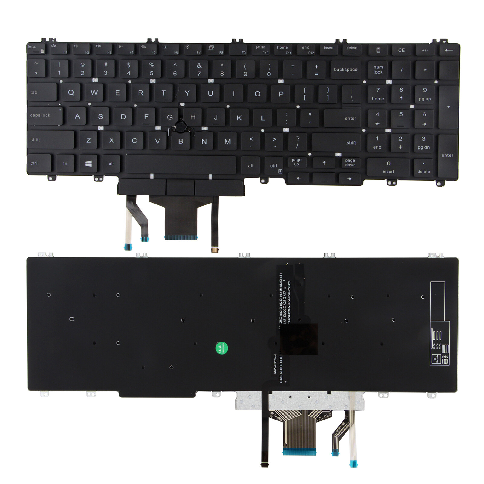 New US Keyboard for Dell Latitude 5500 5510 5511 Dell Precision 35400 3541 3550