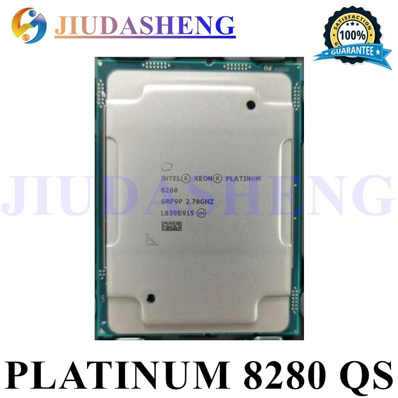 Intel Xeon Platinum 8280 QS version 28 cores 56 threads 2.7 GHz CPU processor