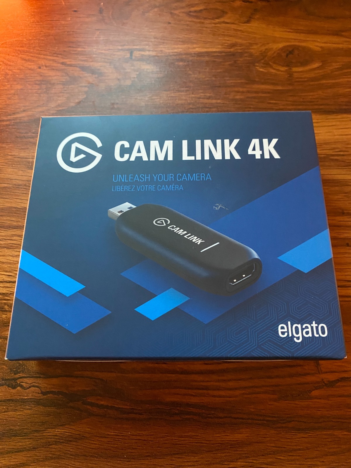 open box Elgato Cam Link 4K Video Capture Card