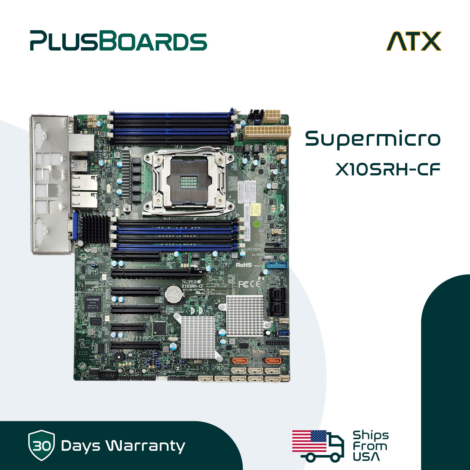 Supermicro X10SRH-CF XEON LGA2011-3 ATX Server Motherboard w/ I/O Shield
