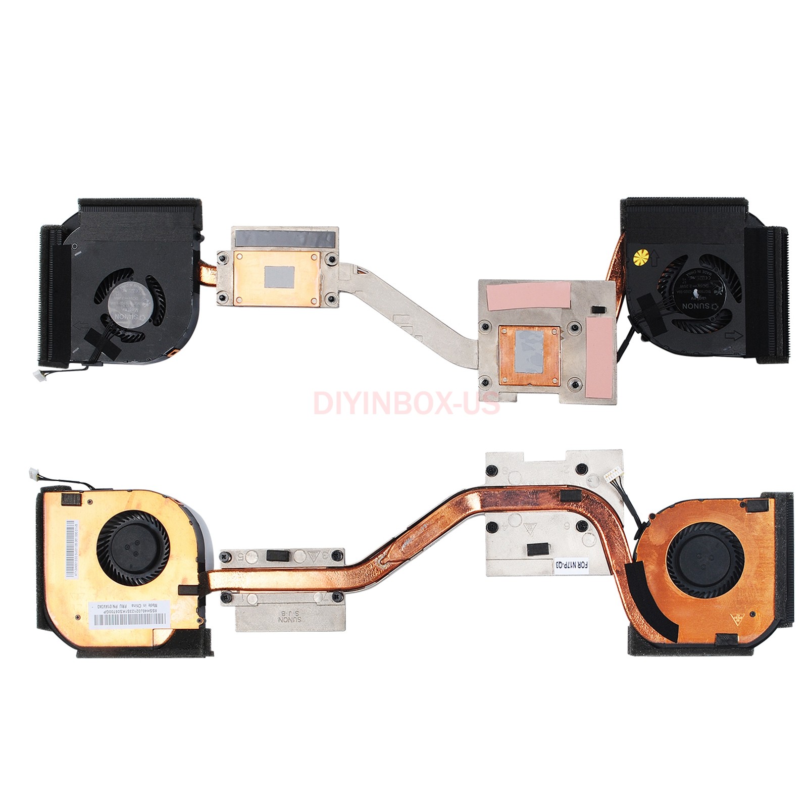 New Lenovo CPU GPU Cool Fan with Heatsink 00NY520 01AV343 For ThinkPad P50 P51