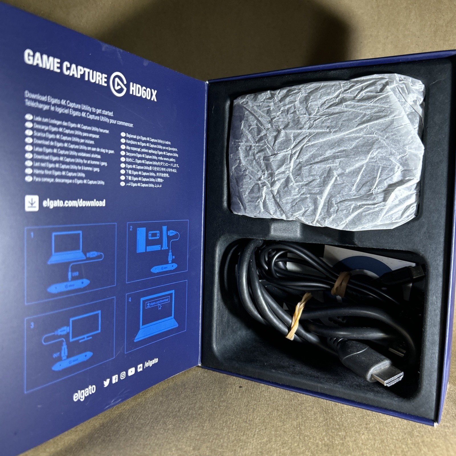 Elgato HD60 x 4K60 HDR Pass-Through Capture Card 1080p 60 HDR for PS5, Xbox PC
