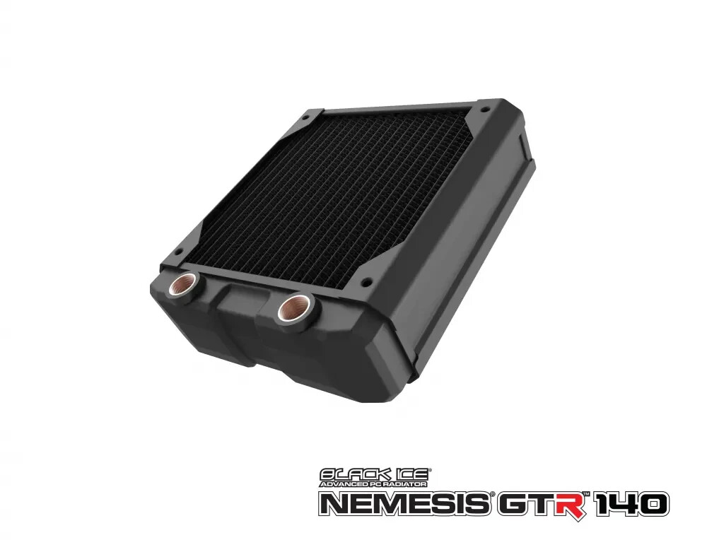 Hardware Labs Black Ice® Nemesis® GTR Black Carbon Radiator – 140mm