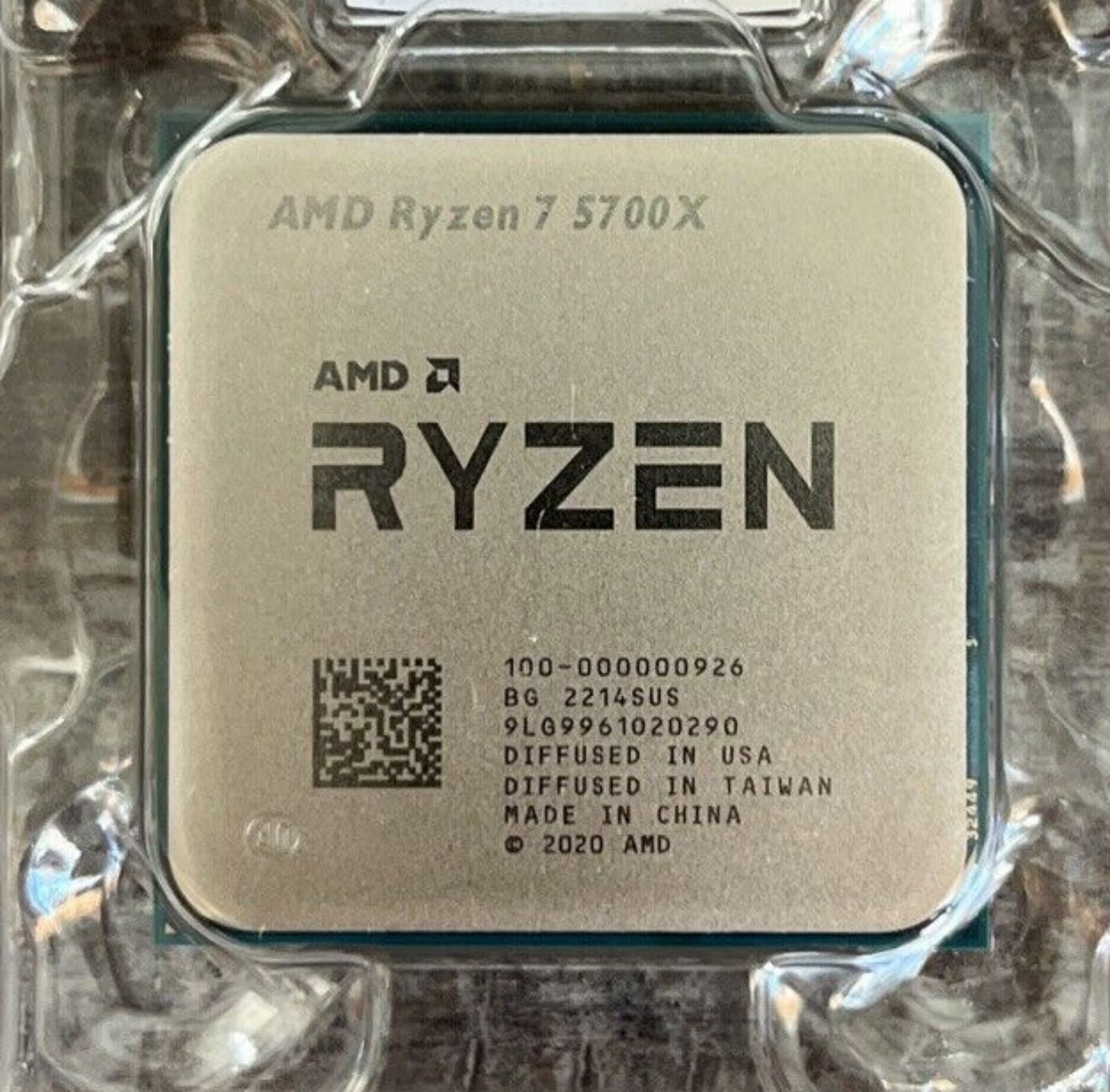 AMD Ryzen 7 5700X AM4 CPU Processor 65W 3.4 GHz up to 4.6GHz 8-Cores R7 5700X