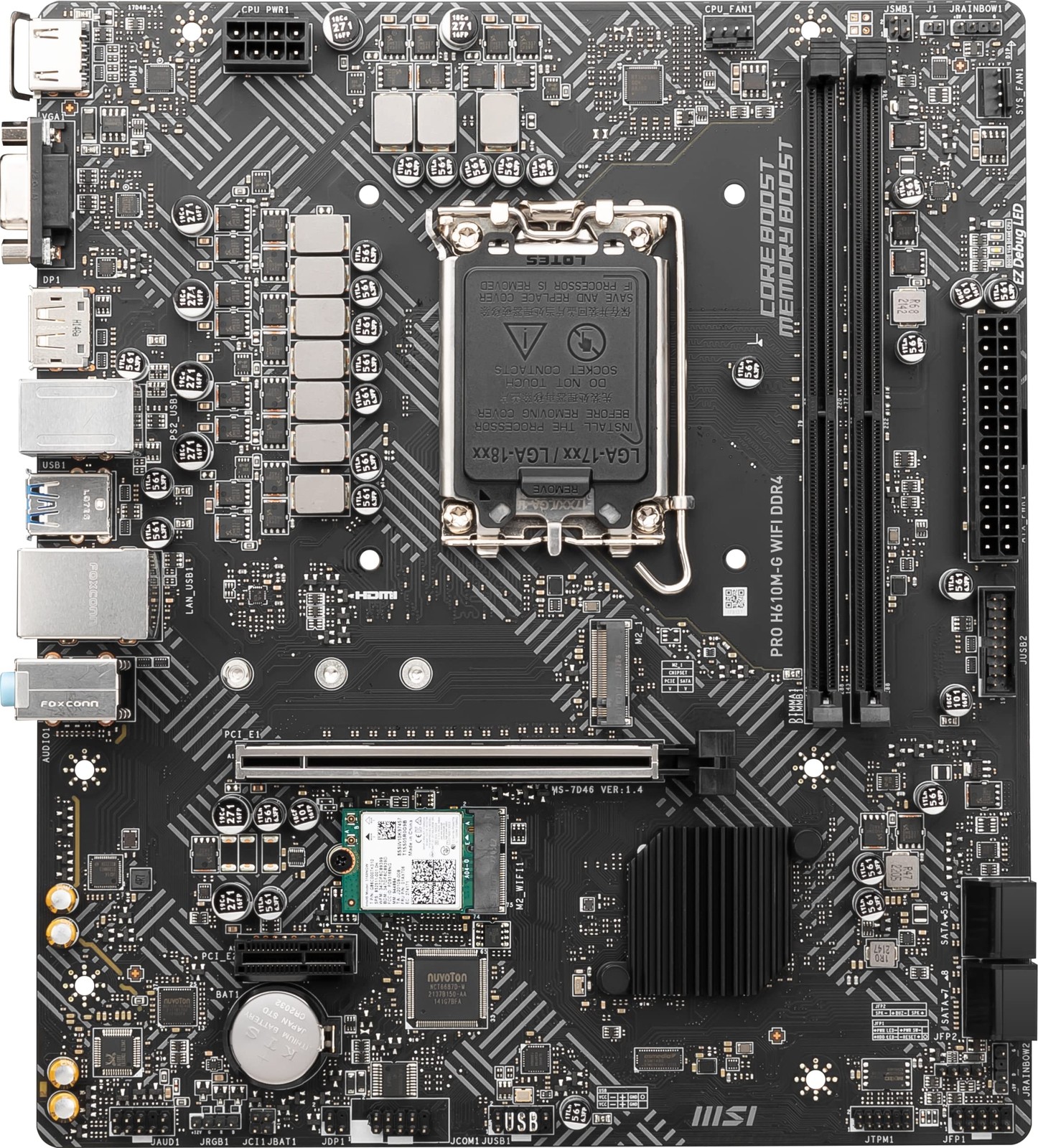 Intel H610 DDR4 64GB