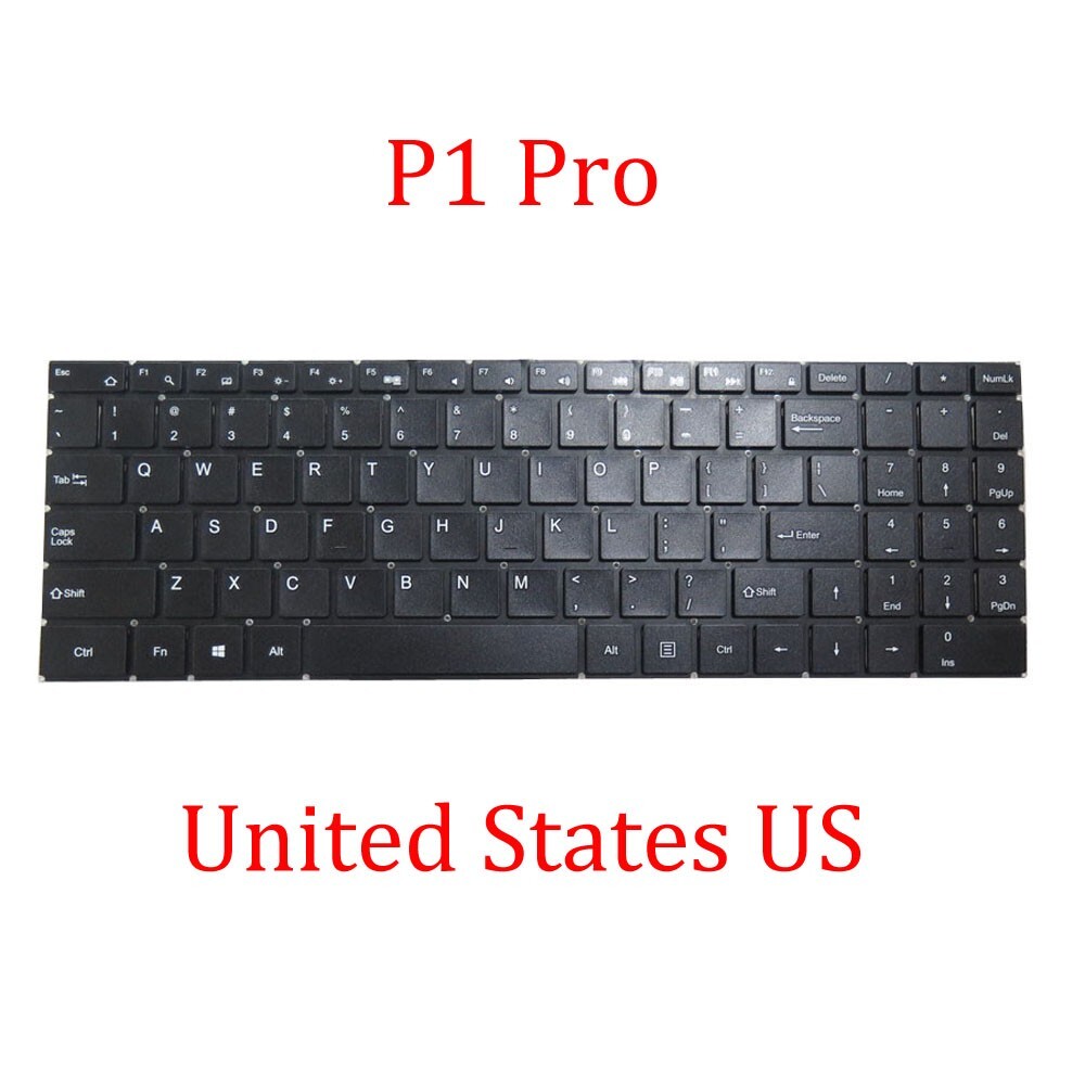 Black Laptop Keyboard For IPASON P1 Pro United States US New