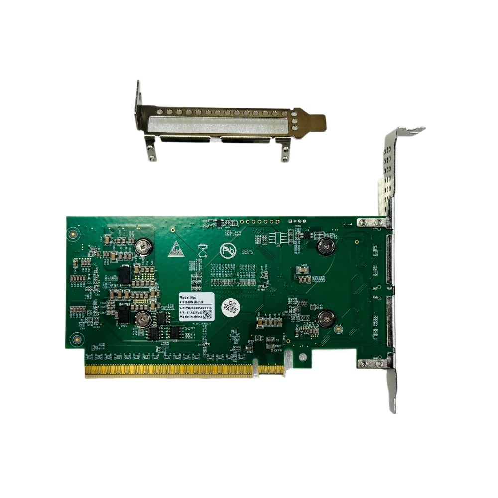 External PCI Express 5.0 x16 To 2 MCIO X16 X8 SFF-TA-1016 8i Retimer Adapter