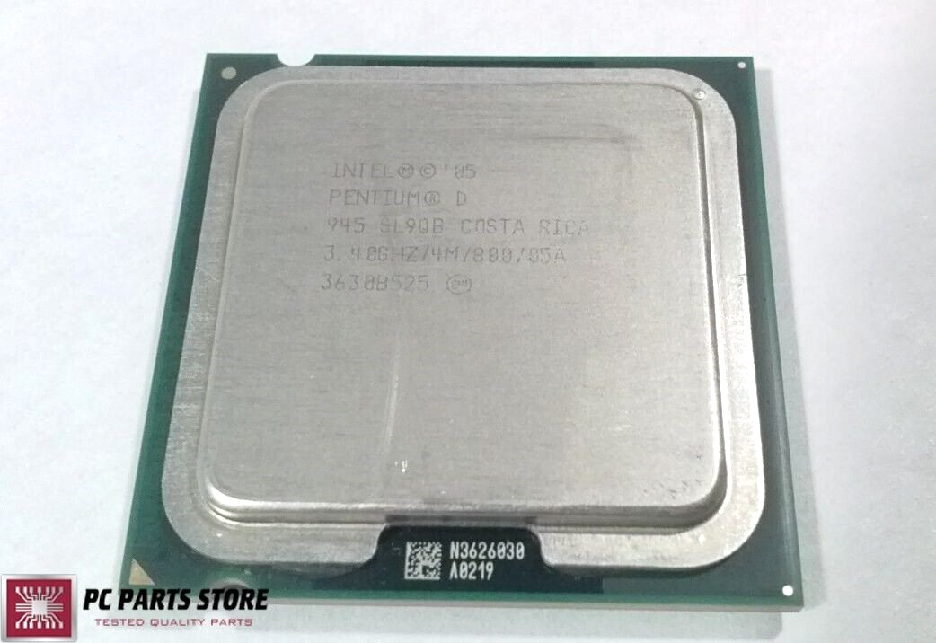 Intel Pentium D 945 3.4GHz Dual-Core 4MB 800MHz LGA 775 SL9QQ CPU Processor 95W