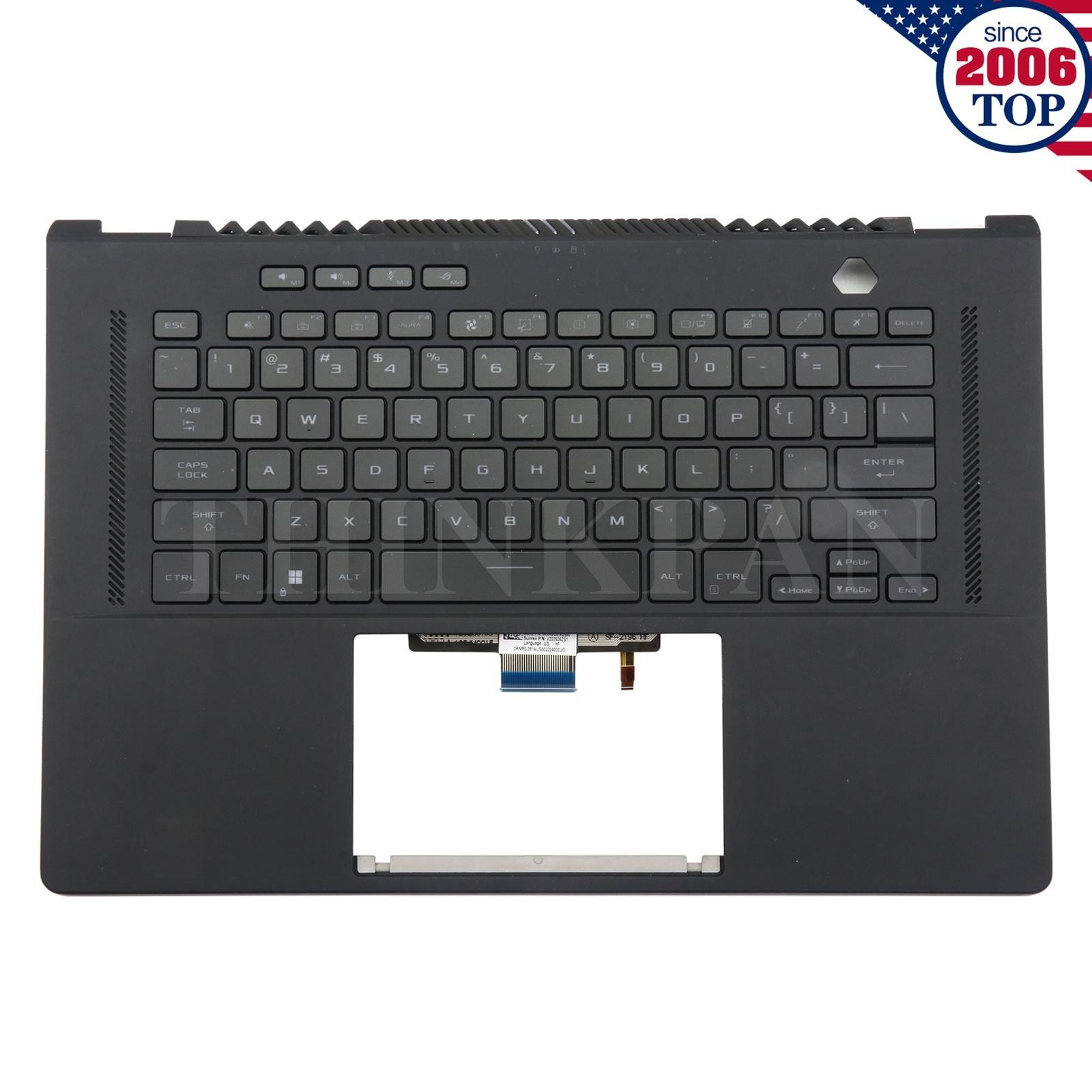 For ASUS ROG Zephyrus GA503 GU603 GA503Q GU603H Palmrest RGB Backlit Keyboard US