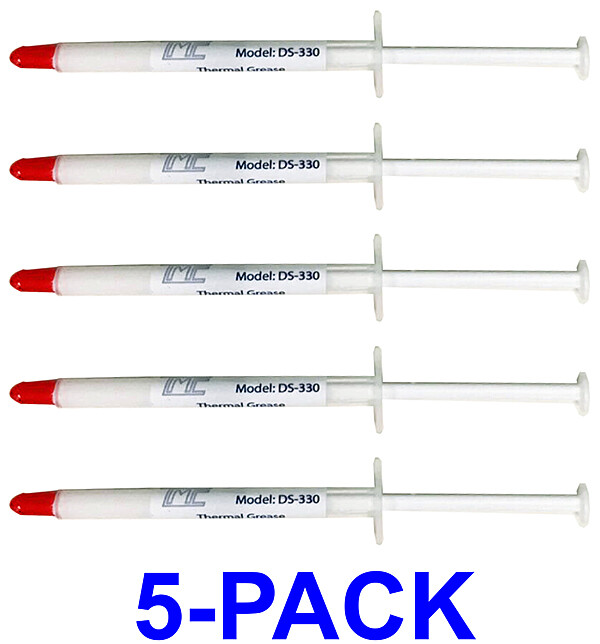 5-pack Heatsink White Thermal Grease Silicon CPU Processor TMC, SHIPS FROM US!!