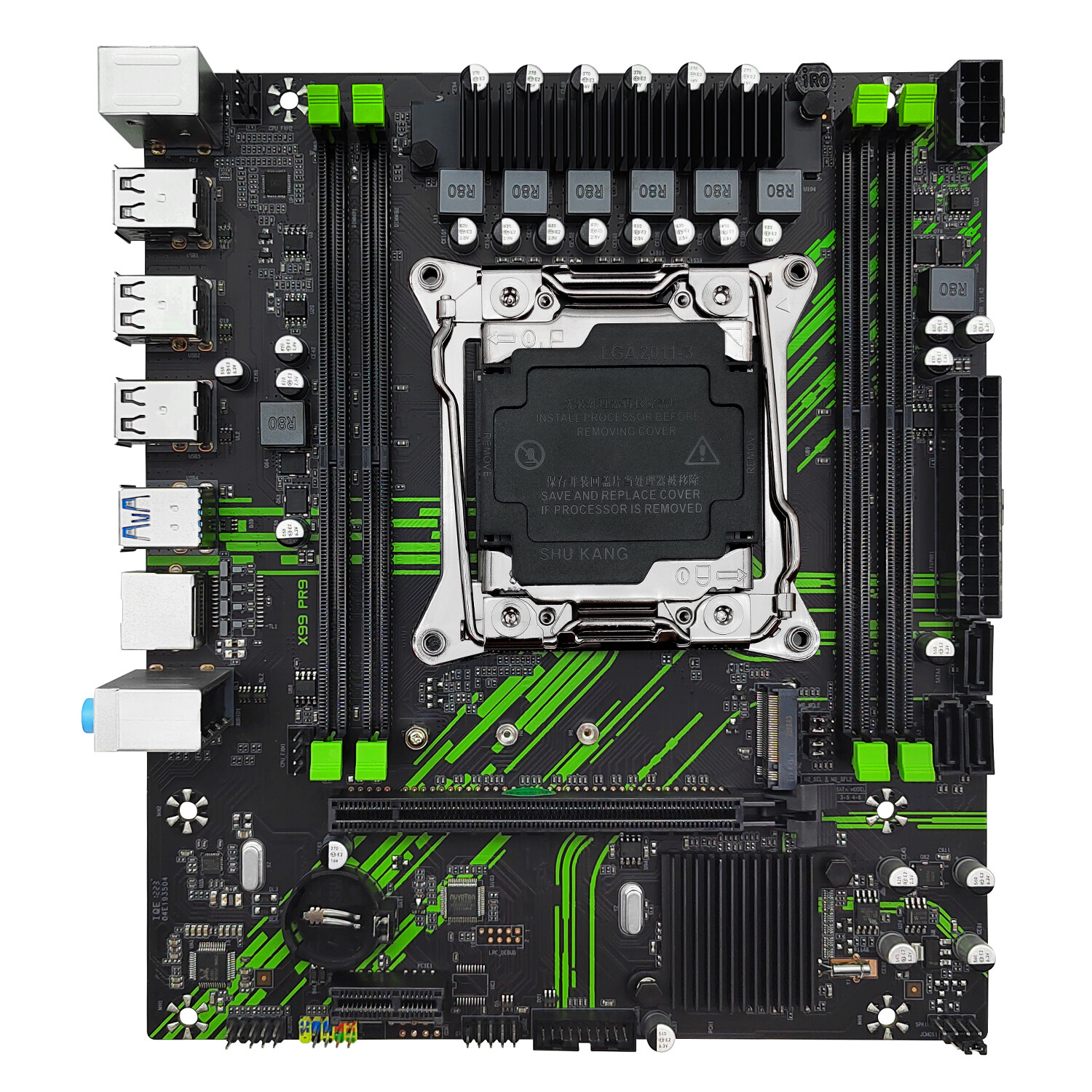 X99 PR9 Motherboard LGA 2011-3 4*DDR4 slot for Intel Xeon E5 V3 V4 SATA3 USB3.0