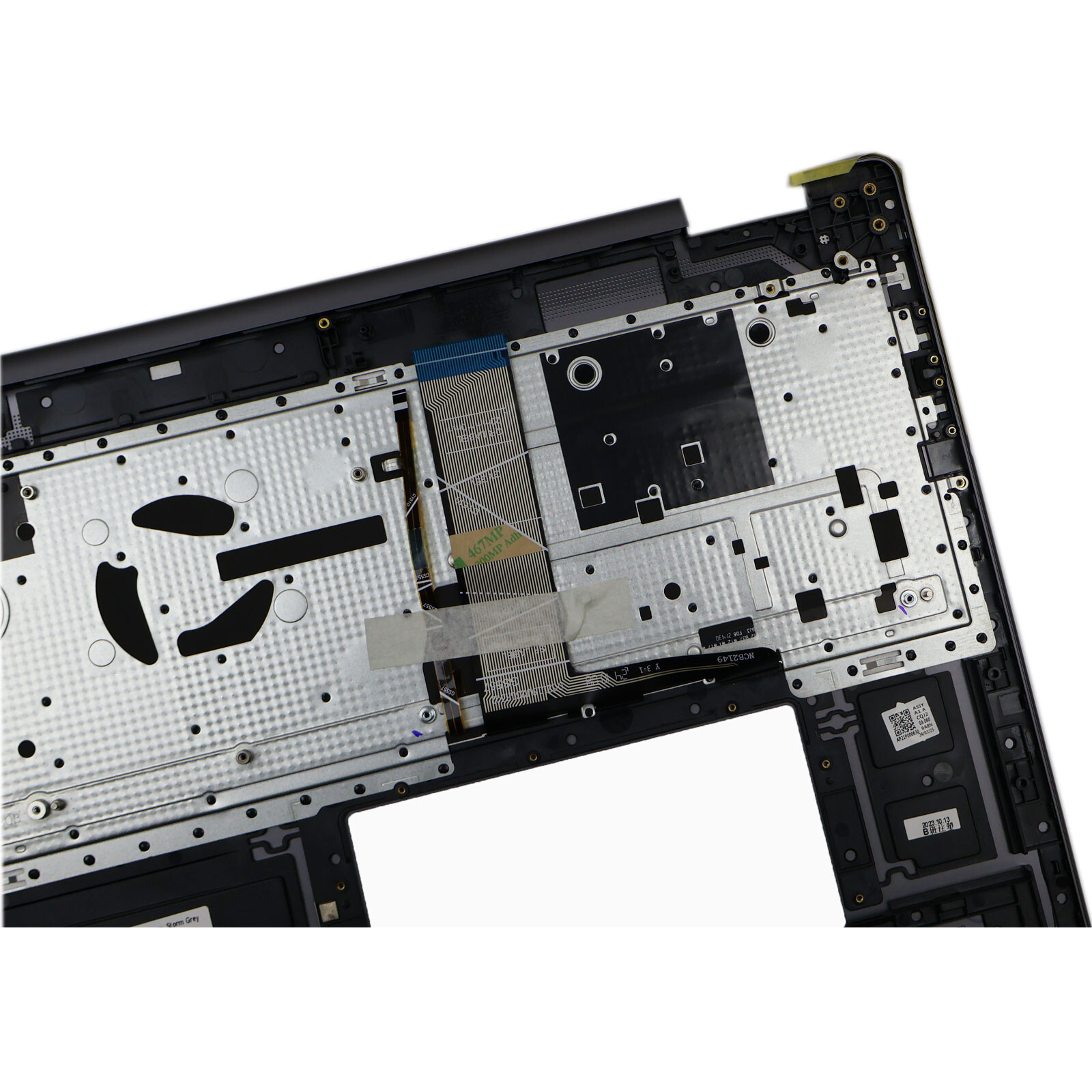 New Lenovo Yoga 7 16IRL8 2023 Palmrest Keyboard Backlit Storm Grey 5CB1L31865 US